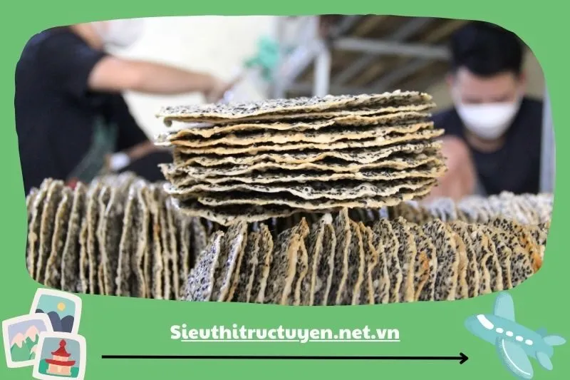 Bánh đa Đô Lương - Hương vị đậm đà của bánh tráng mè đen