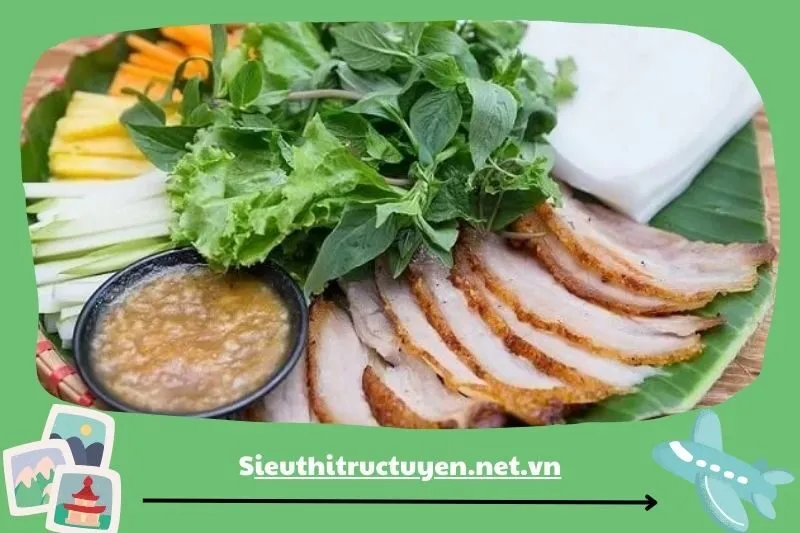 Bánh Tráng Cuốn Thịt Heo Tại Mận Quán
