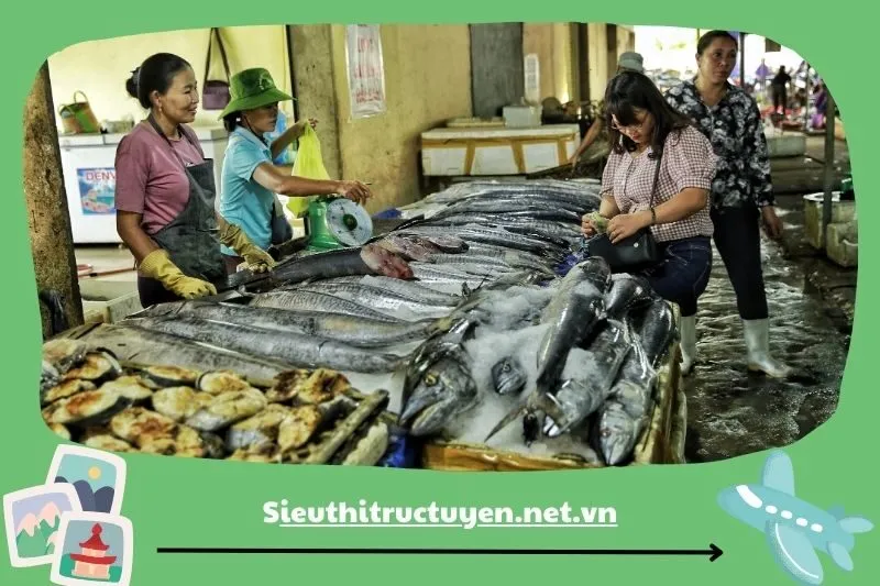 Chợ hải sản Nghi Thuỷ - Nơi mua hải sản tươi ngon nhất Nghệ An