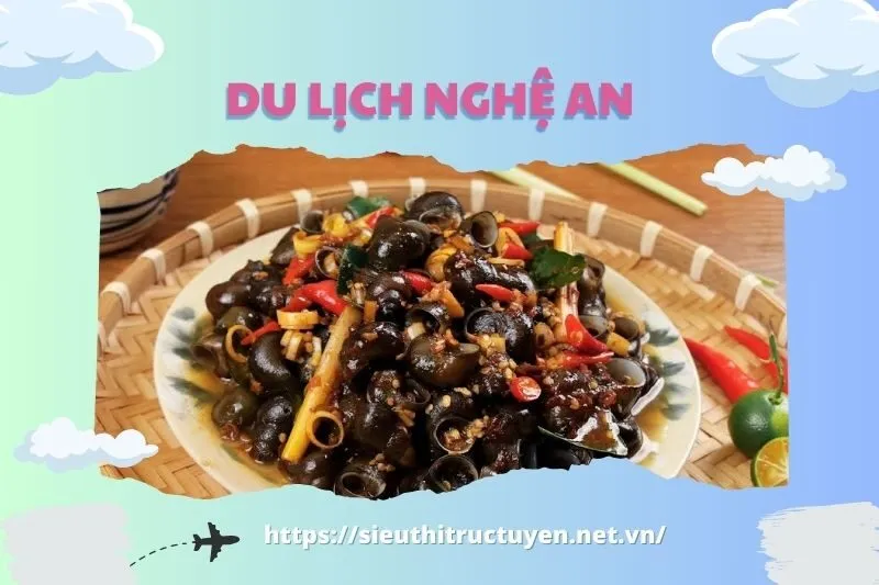 Cách chế biến ốc xào đập đít Nghệ An