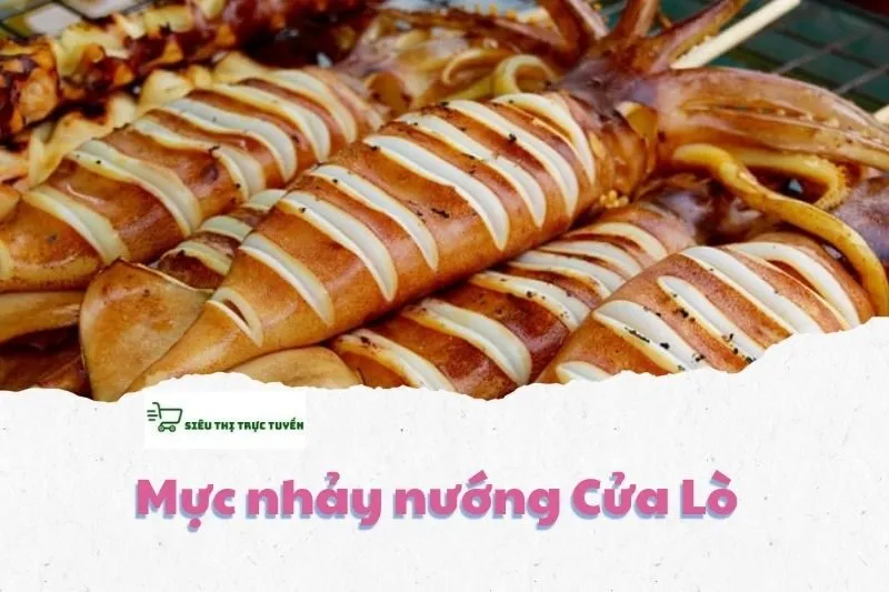 Mực nhảy nướng Cửa Lò Nghệ An