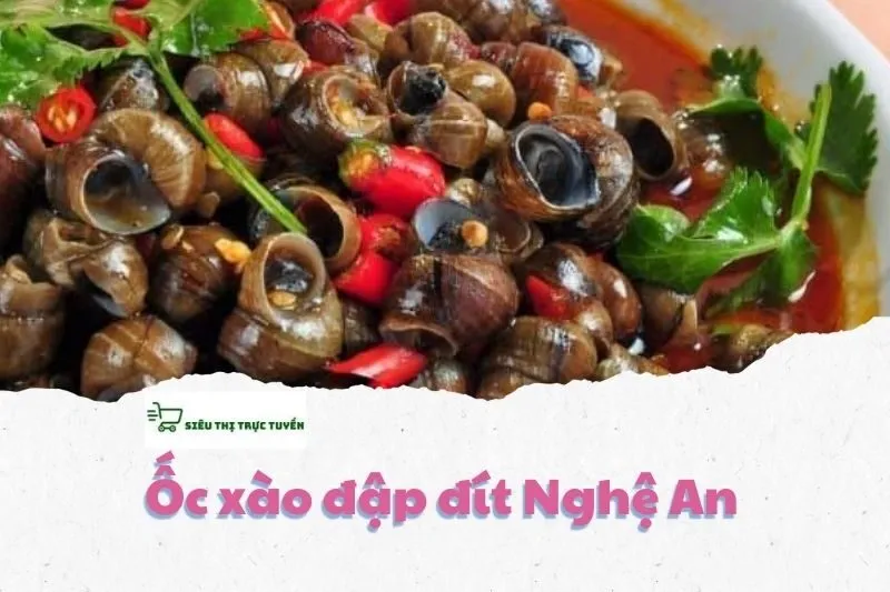Ốc xào đập đít Nghệ An